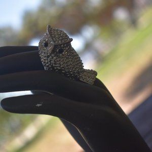 Embellished Owl Ring